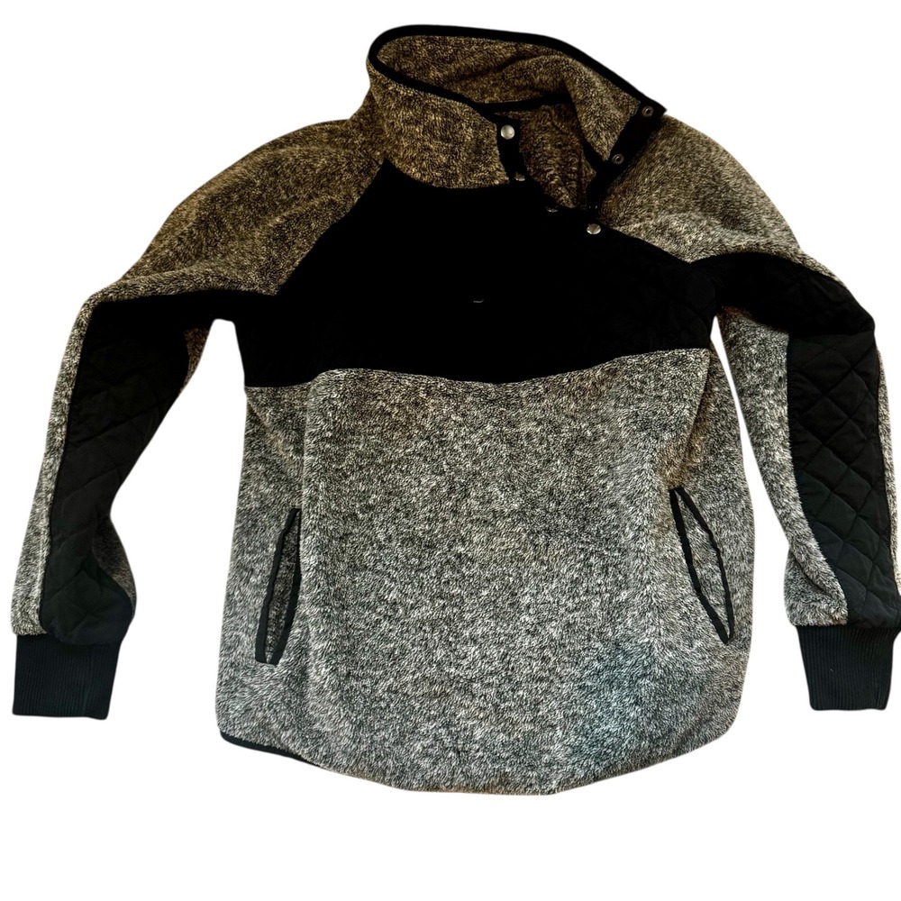 Abercrombie & Fitch Men's Sherpa Fleece Snap Pullover‎
